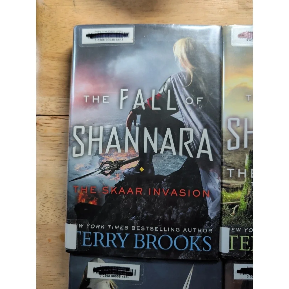 Complete Fall of Shannara ( 4 Book Set ) Terry Brooks Library copy 1st Edition‎